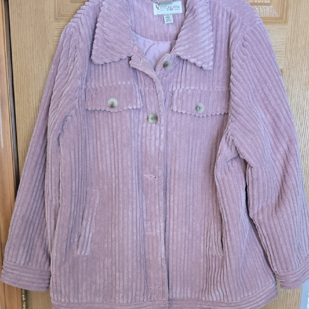 Koolaburra By UGG Mauve Corduroy Teddy Jacket